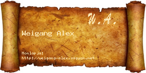 Weigang Alex névjegykártya